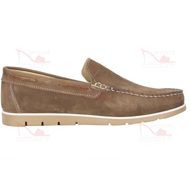 MOCASSINO NABUK TAUPE CRISPINO - CR-07