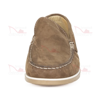 MOCASSINO NABUK TAUPE CRISPINO - CR-07