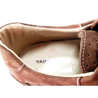 MOCASSINO NABUK TAUPE SPILLO GRUPPO CRISTINO - SPG-410