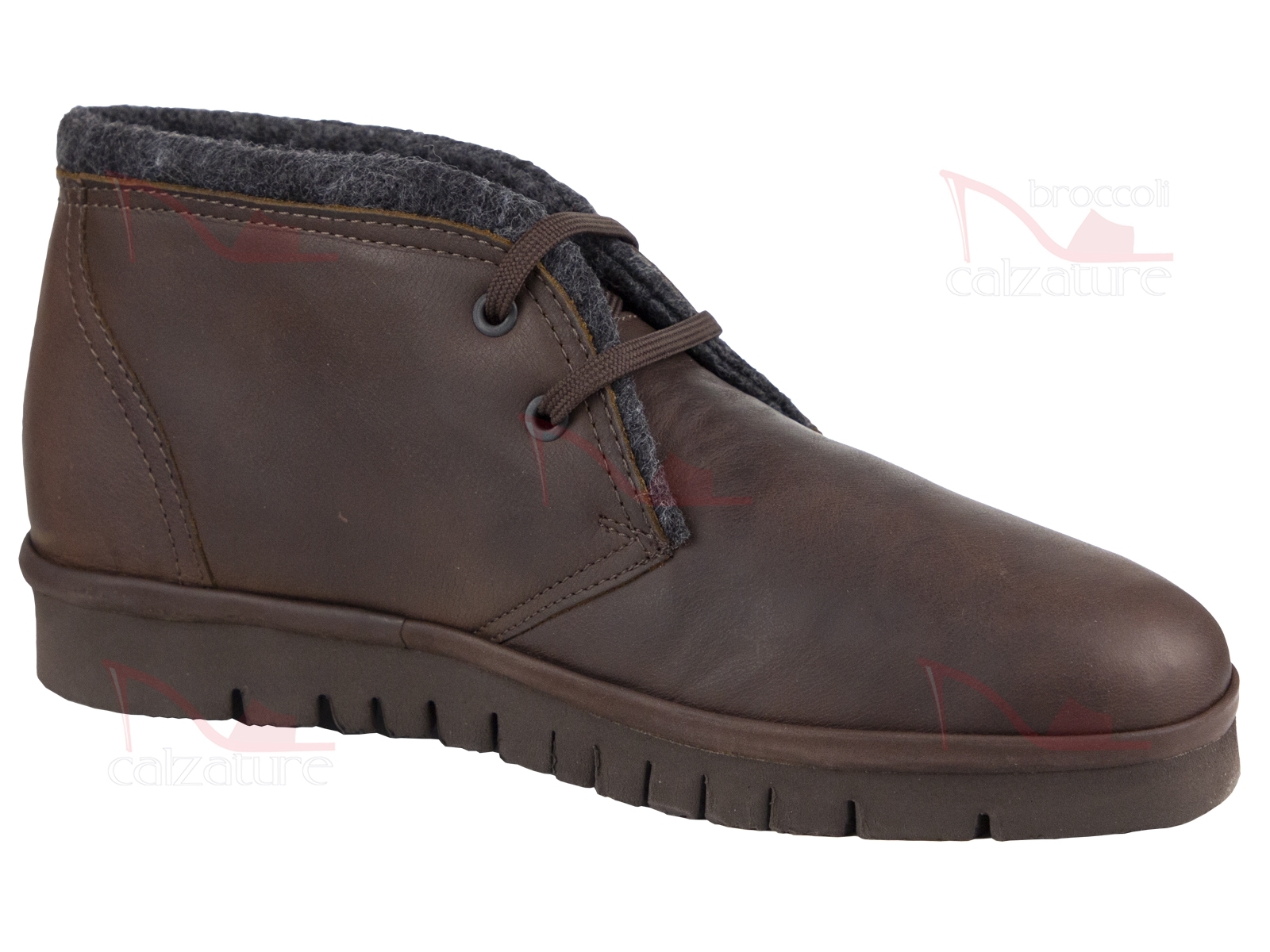 Polacchino Liscio Braking 6447 Marrone - Scarpe Alte Uomo