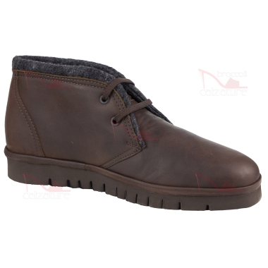 Polacchino Liscio Braking 6447 Marrone - Scarpe Alte Uomo